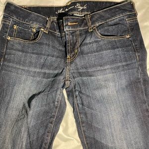 American Eagle Dark Blue Jeans- 10 Short Stretch